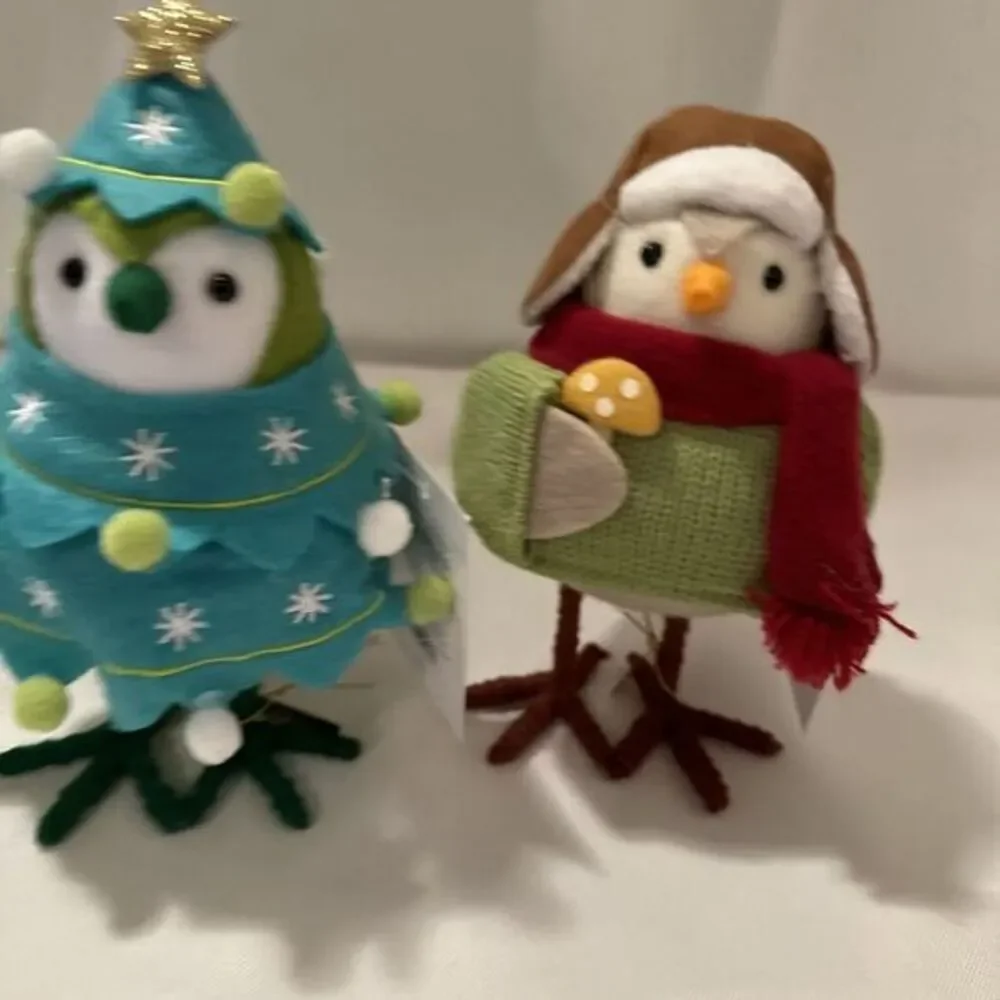 Lot of 3‎ 2024 Target Wondershop Featherly Friends Birds Acorn Sparkles